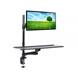 Stolový držiak monitora s poličkou na klávesnici Fiber Mounts M68C1