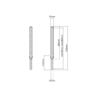 Prídavný držiak soundbaru na držiaky Tv Fiber Mounts M9C12