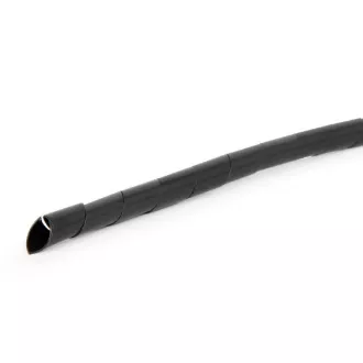 C-Tech CABLEXPERT sťahovacia špirála na káble, 12mm, 10 m, čierna