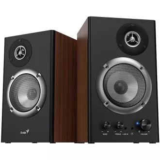GENIUS repro SP-HF1200B, 2.0, 36W, drevené, čierna-hnedá