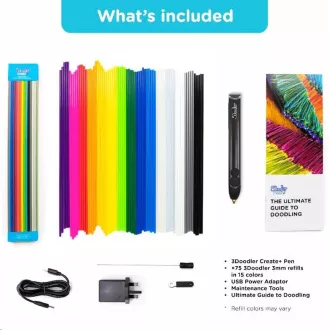 3Doodler 3D Pero Create+ 3D pero a 75 náplní a 5 šablón 3Doodler 3D Pero Create+ 3D pero a 75 náplní a 5 šablón