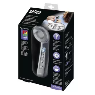 Braun BNT400B bezdotykový teplomer, extrémne citlivý senzor, technológia Age Precision, čierny Braun BNT400B bezdotykový teplomer, extrémne citlivý senzor, technológia Age Precision, čierny