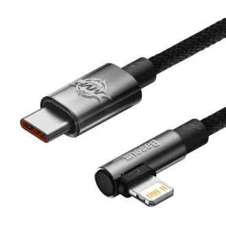 Baseus uhlový kábel USB-C - Lightning, 20W 2m, čierny