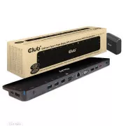 Club3D Dokovacia stanica USB-C 14v1, 1xDP, 1xHDMI, 1xVGA, 2xUSB-C, 5xUSB, 1xRJ45, 1x3.5mm, sivá