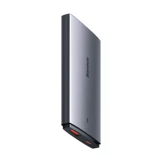 Baseus GAN5 Pro Ultratenký rýchlonabíjací adaptér USB-C + USB-A 65W, šedá