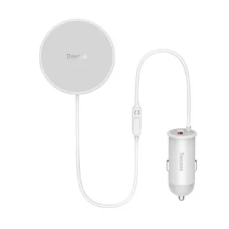Baseus CW01 magnetický držiak s bezdrôtovým nabíjaním (do ventilačnej mriežky) 15W+25W, biela Baseus CW01 magnetický držiak s bezdrôtovým nabíjaním (do ventilačnej mriežky) 15W+25W, biela
