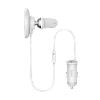 Baseus CW01 magnetický držiak s bezdrôtovým nabíjaním (do ventilačnej mriežky) 15W+25W, biela Baseus CW01 magnetický držiak s bezdrôtovým nabíjaním (do ventilačnej mriežky) 15W+25W, biela