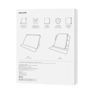 Baseus Minimalist Series magnetický kryt na Apple iPad 10.2'', šedá