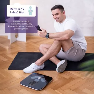 TrueLife FitScale W7 BT - Bioelektrická impedančná bluetooth váha - čierna TrueLife FitScale W7 BT - Bioelektrická impedančná bluetooth váha - čierna
