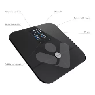 TrueLife FitScale W7 BT - Bioelektrická impedančná bluetooth váha - čierna TrueLife FitScale W7 BT - Bioelektrická impedančná bluetooth váha - čierna