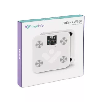 TrueLife FitScale W7 BT - Bioelektrická impedančná bluetooth váha - biela