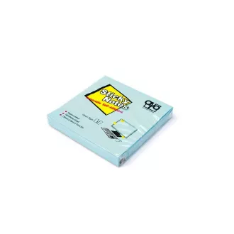 Bloček samolepiaci 75x75mm modrý 100 listov Auro Bloček samolepiaci 75x75mm modrý 100 listov Auro
