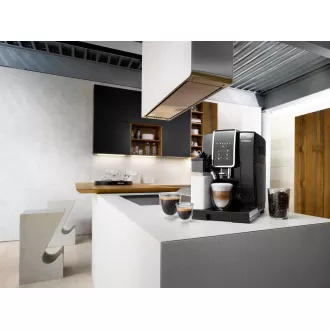 DeLonghi Dinamica ECAM 350.50.B automatický kávovar, 15 bar, 1450 W, vstavaný mlynček, mliečny systém, dvojitá šálka