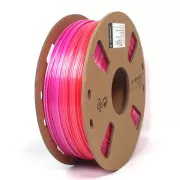 GEMBIRD Tlačová struna (filament) PLA, 1, 75mm, 1kg, hodváb rainbow, červená/fialová