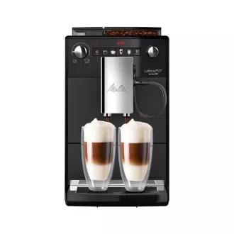 MELITTA Latticia OT Espresso kávovar, 15 bar, 2 šálky naraz, vstavaný mlynček, 5 programov mletia, čierny