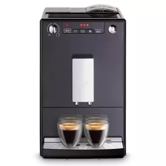 MELITTA Solo Frosted Black, kávovar, 15 Bar, 2 šálky naraz, vstavaný mlynček, nemliečne receptúry, čierny MELITTA Solo Frosted Black, kávovar, 15 Bar, 2 šálky naraz, vstavaný mlynček, nemliečne receptúry, čierny