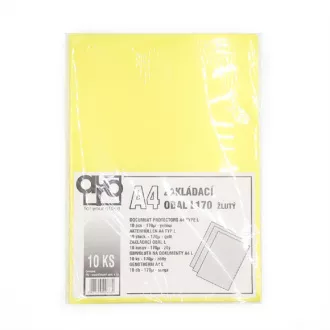 Obal A4 "L" žltý 180mic 10ks