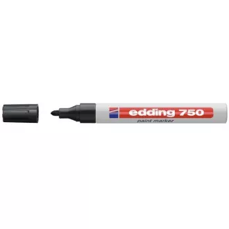 Popisovač Edding 750 lakový čierny 2-4mm Popisovač Edding 750 lakový čierny 2-4mm