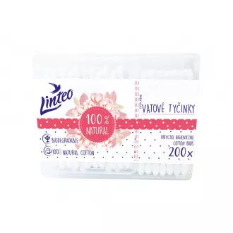 Vatové tyčinky Linteo 200ks box Vatové tyčinky Linteo 200ks box