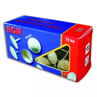 Pripináčiky 16mm 75ks 202 kobercové Ron