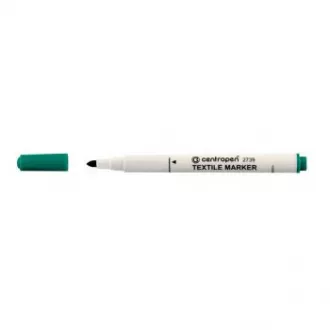 Značkovač Centropen 2739 na textil zelený valcový hrot 3,5mm Značkovač Centropen 2739 na textil zelený valcový hrot 3,5mm