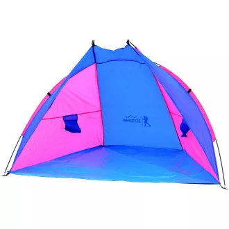 Plážový stan ROYOKAMP 200x120x120 cm, ružovo-modrá