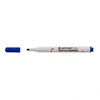 Značkovač Centropen 2739 na textil modrý valcový hrot 3,5mm Značkovač Centropen 2739 na textil modrý valcový hrot 3,5mm