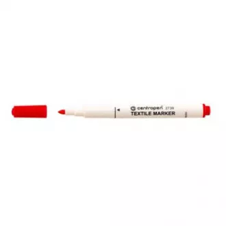 Značkovač Centropen 2739 na textil červený valcový hrot 3,5mm