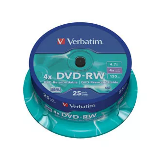 VERBATIM DVD-RW(25-pack)Spindle/4x/4.7GB