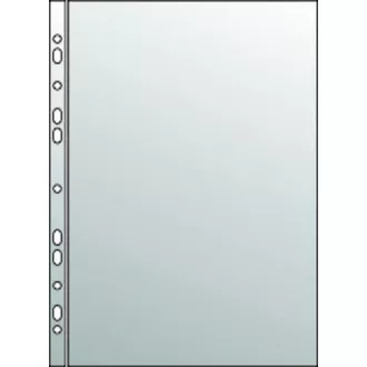 Obal A4 "U" eurozáves PP 40mic číry 100ks