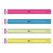 Pravítko 30cm COLOURS mix farieb