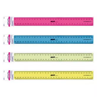 Pravítko 30cm COLOURS mix farieb