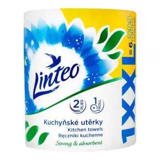 Utierka papierová kuchynská rola Linteo XXL biele 2vrs. 60m