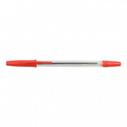 Guľôčkové pero jednorazové červené