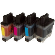 MultiPack Farba do tlačiarne BROTHER LC-900 + 20ks fotopapiera zdarma (LC900BK,  LC900C,  LC900M,  LC900Y) - Cartridge TonerPartner PREMIUM, black + color (čierna + farebná)