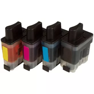 MultiPack Farba do tlačiarne BROTHER LC-900 + 20ks fotopapiera (LC900BK,  LC900C,  LC900M,  LC900Y) - Cartridge TonerPartner PREMIUM, black + color (čierna + farebná)