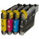 MultiPack BROTHER LC-980 + 20ks fotopapiera (LC980BK, LC980C, LC980M, LC980Y) - Cartridge TonerPartner PREMIUM, black + color (čierna + farebná)