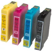 MultiPack Farba do tlačiarne EPSON T1815 + 20ks fotopapiera (T1811, T1812, T1813, T1814) - Cartridge TonerPartner PREMIUM, black + color (čierna + farebná)