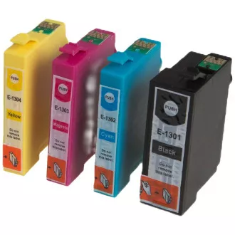 MultiPack Farba do tlačiarne EPSON T1301, T1302, T1303, T1304 - Cartridge TonerPartner PREMIUM, black + color (čierna + farebná)