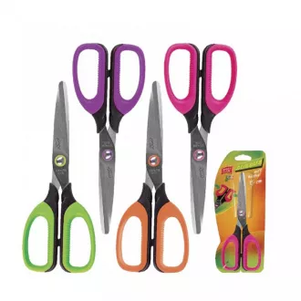 Nožnice 15cm Easy mäkký úchyt mix farieb