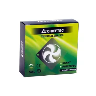 CHIEFTEC vetrák AF-0825S, 80x80x25 mm Sleeve Fan, with 3/4pin connector