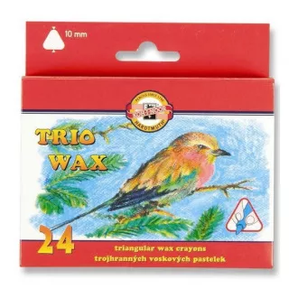Voskovky Koh-I-Noor Trio Wax 8274 trojhr.10mm 24 farieb Voskovky Koh-I-Noor Trio Wax 8274 trojhr.10mm 24 farieb