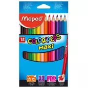 Pastelky Maped Maxi trojhr. Colorpeps 12ks