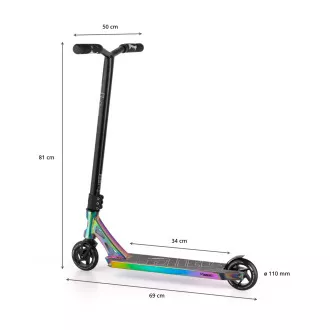 Freestyle kolobežka MOVINO Stunt ELITE, Neochrome