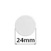Magnety 24mm Ron 10ks biele okrúhle