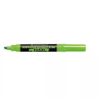 Zvýrazňovač Centropen 8542 Highlighter Flexi zelený klinový hrot 1-5mm Zvýrazňovač Centropen 8542 Highlighter Flexi zelený klinový hrot 1-5mm