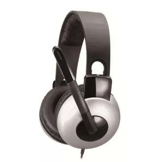 GENIUS slúchadlá s mikrofónom HS-05A, zvinovací kábel GENIUS slúchadlá s mikrofónom HS-05A, zvinovací kábel