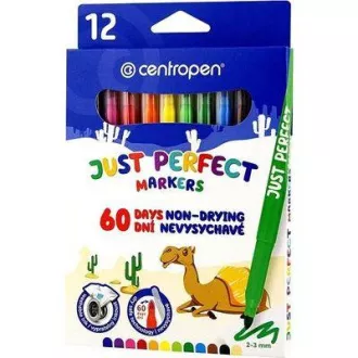 Popisovač Centropen 2510/12 12 farieb valcový hrot 2-3mm Popisovač Centropen 2510/12 12 farieb valcový hrot 2-3mm