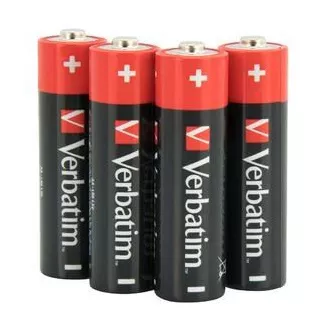 VERBATIM Alkalické batérie AA, 4 PACK, LR6