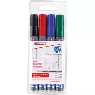 Popisovač Edding 250/4 na biele tabule 4 farby valcový hrot 1,5-3mm plniteľný Popisovač Edding 250/4 na biele tabule 4 farby valcový hrot 1,5-3mm plniteľný